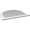 Ekena Millwork Round Top Surface Mount PVC Gable Vent: Non-Functional, w/ 3-1/2"W x 1"P Standard Frame, 40"W x 36"H GVPRT40X3601SN - alternate 5